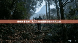 站在技术巅峰，从久久加速器开启你的优化之旅